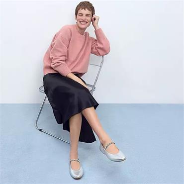 FITFLOP WOMENS FLAT SHOE - SILVER